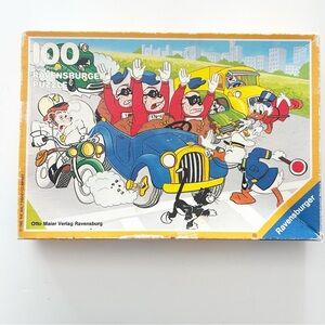 Vintage ‘86 Ravensburger 100 piece Disney puzzle Scrooge McDuck & Donald Duck UK